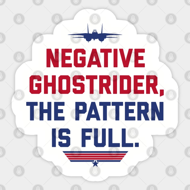 NEGATIVE GHOSTRIDER Sticker by YourLuckyTee